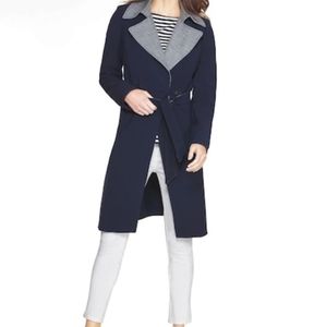 White house black market, Navy Trench Coat, Size S